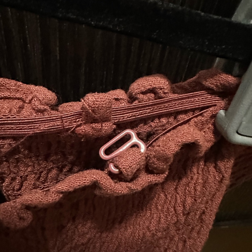 Terracotta Linen Mini Romper - Picture 7 of 12